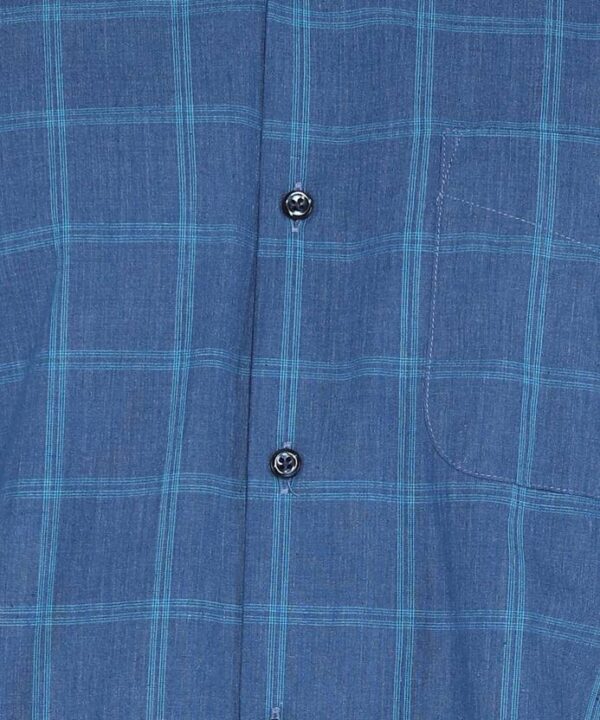 Men Slim Fit Checkered Formal Shirt - Image 2