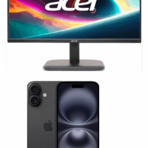Acer EK-Series 60.45 cm (23.8 inch) Full HD LED Backlit IPS Panel with 250 Nits Brightness, HDMI & VGA…   Apple iPhone 16 (Teal, 128 GB)
